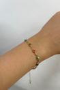 Multi Multicolour Oval Chain Bracelet, Image 2 of 2