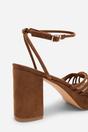 Brown 'Delphine' Wide Fit Platform Heels, Image 4 of 6