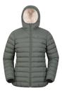 Khaki Faux Fur Lined Padded Jacket, Image 1 of 5