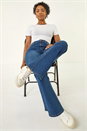 Indigo Petite Bootcut Stretch Jeans, Image 1 of 6