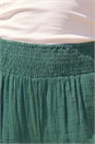 Green Petite Shirred Waist Trouser, Image 4 of 4