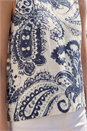 Navy  Paisley Print Shell Top, Image 4 of 4