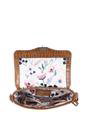Tan Ashwood Leather Tan 'Elegance' Croc Embossed Leather Cross Body Bag, Image 4 of 5