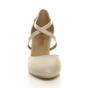 Natural AJVANI Natural High Heel Crossed Straps Court Shoes, Image 6 of 6