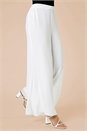 Ivory  Wide Leg Side Split Trousers, Image 4 of 5