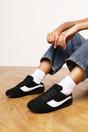 Black 'Venice' Low-Top Lace Up Trainer, Image 1 of 8