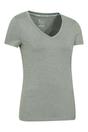 Khaki Vitality V Neck TShirt, Image 3 of 4
