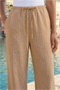 Stone Stripe Tie Waist Pocket Trouser, Image 4 of 4