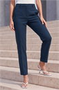 Navy Straight Leg Angela Stretch Trousers, Image 1 of 4