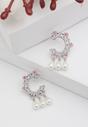 Light Pink Diva C-Shaped Drop Earrings, Image 2 of 5