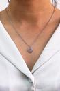 Pink Crystal Heart Pendant Necklace - Gift Boxed, Image 1 of 5