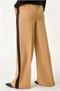 Tan Side Stripe Wide Leg Trouser, Image 4 of 7