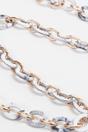 White Sarta White Marbled Oval Link Acrylic Bag Strap, Image 1 of 3