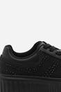 Black Eliane' Lace Up Trainer with Diamante Pattern, Image 5 of 7