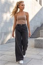 Charcoal Dusk Palazzo Jeans, Image 2 of 4