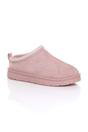 Pink Faux Fur Lined Comfy Aztec Embroidered Ultra Mini Booties Slippers, Image 5 of 6