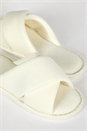 White Waffle Crossover Slipper, Image 1 of 4