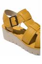 Yellow Womens Comfort Wedge Sandals -YUDD236FLY, Image 4 of 4