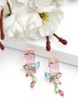 Pink Diva Collection Minimalist Petal Studs, Image 2 of 5