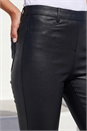 Black Metallic Coated Crop Jeggings, Image 4 of 4