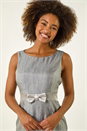 Silver Bow Front Shift Dress, Image 4 of 5