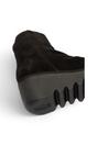 Black Womens Suede-Leather Ankle Boots-BAAN537, Image 5 of 5