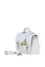 White Ashwood Leather White Stylish Real Leather Medium Satchel Bag, Image 2 of 4