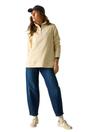 Cream Demmi Quarter Zip Fleece Top, Image 6 of 6