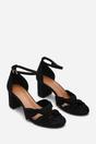 Black Avelia Strappy Block Heel Sandal, Image 4 of 6