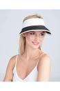 Black Rico - Straw Sun Visor - Black, Image 1 of 2