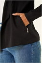Black Knitted Zip Detail Jacket, Image 5 of 5