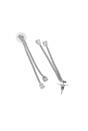Silver Silver Double Long Earrings, Image 3 of 4
