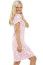 Pink Camille Lingerie Pink Star Print Cotton Nightshirt, Image 4 of 5