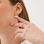 Gold Wheat Earrings Ear Of Wheat Sterling Silver Stud Earring, Image 3 of 3