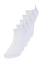 White 5 Pack Cotton Knit Sports Ankle Socks, Image 2 of 4