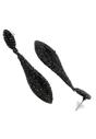Black Diva Collection Drop Earrings, Image 3 of 5
