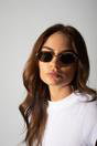 Gold Retro Round Sunglasses, Image 2 of 5
