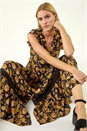 Yellow Floral Buttoned Maxi Dress, Image 2 of 5