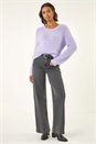 Lilac Embellished Fluffy Knit Jumper, Image 2 of 5