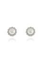 Silver Cachet London Florantine Pearl Silver Clip on Earrings, Image 1 of 2
