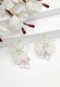 White Diva Collection Ethereal Bloom Drop Earrings, Image 2 of 5