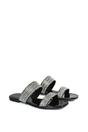 Black 'Lucy' Slip On Flat Cork Slider Mules, Image 4 of 5
