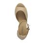 Natural AJVANI Natural High Block Heel Ankle Strap Glitter Sandals, Image 6 of 7
