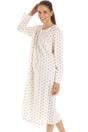 Beige Camille Lingerie Beige Polka Dot Nightdress, Image 4 of 5
