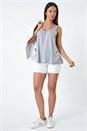 Light Grey Stretch Jersey Vest Top, Image 2 of 5