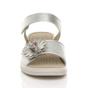 Silver AJVANI Silver Comfort Touch Close Sandals, Image 6 of 6