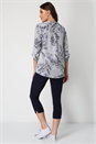 Light Blue  Floral Oversized Shirt , Image 3 of 7