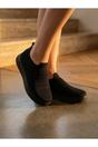 Black iKrush Black Grace Knit Slip On Trainers, Image 8 of 8