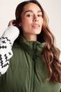 Dark Green Elyna Shower Resistant Insulated Gilet, Image 3 of 6