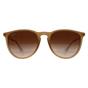 Beige Round Polished Rubber Beige Gradient Brown RB4171 Erika, Image 1 of 3